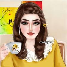 تحبون القهوة لو الشاي Fashionyista صور كارتونية للحلوات منشن لصديقاتك تشوفهن معك خلفيات و Cute Girl Wallpaper Girly Drawings Pop Art Girl
