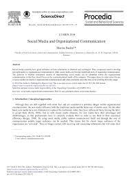 Pdf Social Media And Organizational Communication