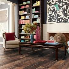 These one of a kind hardwood floors have multiple distinct sawmark directions and textures with color variations. Bella Cera Villa Bocelli Mombello Mixed Width European Oak Hurst Hardwoods