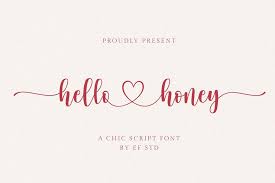 Lovely honey is a beautiful and romantic script font. Download Hello Honey A Chic Script Font Free Script Fonts