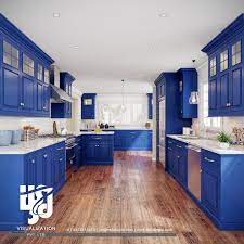 Our range of blue kitchens. Contemporary Kitchen Cabinets In Dark Blue Colors Los Angeles Royal Blue Contemporary Kitche Country Kitchen Colors Blue Kitchen Cabinets Blue Kitchen Decor