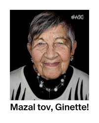 Mazal tov to Holocaust survivor Ginette Kolinka, who turned 100 years old 