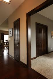 Interior Doors Dark Stained Poplar Doors And Mouldings Bayer Built Woodworks Dark Wood Trim Wood Doors Interior Best Neutral Paint Colors