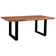 Sturdy loads up to 1500lbs. Coast To Coast Imports Brownstone Ii Contemporary Dining Table With Metal Legs Zak S Home Dining Tables