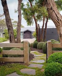 A Manicured Garden On Victoria S Mornington Peninsula Front Yard Garden Design Front Yard Landscaping Backyard Landscaping