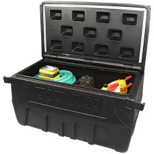 The strong lid, body, and buckle combo blocks moisture, dust, liquids, and insects. Have To Have It Titan Heavy Duty Poly Portable Storage Chest Portable Storage Heavy Duty Storage Boxes Storage