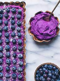 Purple Sweet Potato Tart Laws Of Bliss Purple Sweet Potatoes Sweet Potato Purple Potato Recipes