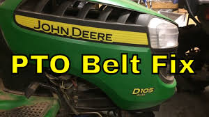 Get the best deals on john deere lawnmower belts. John Deere D105 Pto Belt Change Easy You Can Do It Off Grid Nation Thewikihow