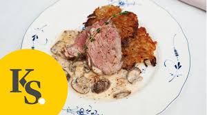 Sous Vide Gegartes Kalbsfilet In Pilzrahmsosse Rezept Fur Zartes Filet Vom Kalb Mit Rahmpilzen Youtube