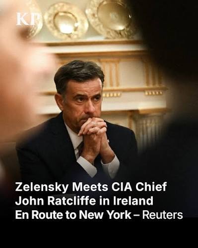 President Volodymyr Zelensky met with US CIA Director John Ratcliffe at Shannon Airport in Ireland while traveling to New York for the 81st session of the UN General Assembly. The meeting occurred