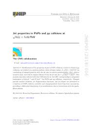 Pdf Open Access Jet Properties In Pbpb And Pp Collisions At S N N 5 02 Sqrt S Mathrm N Mathrm N 5 02 Tev