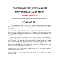 Ini adalah tugas kuliah saya. Doc Profesionalisme Kinerja Guru Masa Depan Fauzi Khozu Academia Edu