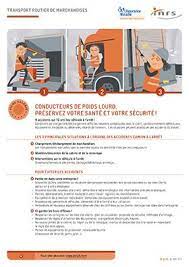 Le chauffeur de poids lourds a le souci de respecter les règles de sécurité routière, le trajet ainsi que les horaires établis de manière à assurer la livraison des le chauffeur est ainsi amené à contrôler la marchandise et à gérer les documents de transport. Fiche Salarie Conducteurs De Poids Lourds Preservez Votre Sante Et Votre Securite Brochure Inrs