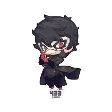 433 P5 Jr Pencil On Artstation At Https Www Artstation Com Artwork Wx9ly Chibi Characters Chibi Persona 5 Joker