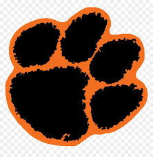 Full details on clemson athletic programs can be found at clemsontigers.com. Transparent Tiger Cheerleader Clipart Clip Art Clemson Paw Print Hd Png Download Vhv