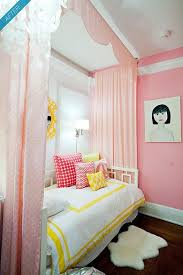 Little Girl S Pink Yellow And White Bedroom Pink Girl Room Girls Room Design Pink Bedroom For Girls
