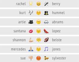 Glee Emojis Cory Glee Glee Rachel Berry