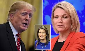 Trump to pick State Department spokeswoman for U.N. ambassador -source