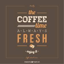 Free Vector Lettering Poster Coffee Template