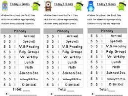 Class Dojo Daily Behavior Charts