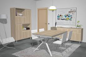 Aquí encontrarás ideas para vestir la mesa y para acertar con tus muebles de comedor. Proyecto 3d Del Salon Comedor Con Dos Aparadores Uno Alto Y Otro Bajo