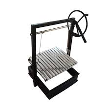 Argentine santa maria wood fire & charcoal grill | bbq03ss Argentina Bbq Grill Household Balcony V Shape Charcoal Grill Chicken Rotisserie Roast Campfire Single Brasero Bbq Grills Aliexpress