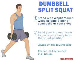 Check spelling or type a new query. Dumbbell Split Squat Benefits Muscles Worked How To Do 101exercise Com
