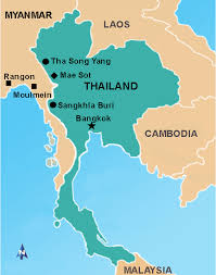 Map Of Thai Myanmar Border Showing The Study Areas The Thai Strain Of Download Scientific Diagram