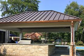 Quality metal roofing is your trusted manufacturer of residential and commercial metal roofing panels. Metal Portico Roof In Arlington Heights Smart Roofing Contractor Repair Installation Storm Hail Damage