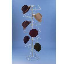 Spinning Hat Holder Glass Showcase Retail Display Slat Wall Display