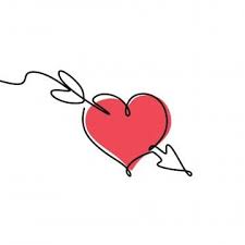 Line Drawing Continues Romance Arrow Vector Heart Valentine Png And Vector With Transparent Background For Free Download Art Drawings Simple Line Art Drawings Line Art Flowers