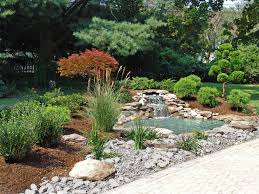 All the elements within the garden much achieve a balance with each other from all viewpoints. Japanese Garden Landscape Design With Waterfall And Pond By Lee S Oriental Landscape Art Rock Garden Design Japanese Garden Landscape Design