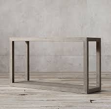 Herringbone Console Table Restoration Hardware Overall 60 W X 19 D X 33 H Open Space 28 H Herringbone Wood Floor Console Table Wood Floors
