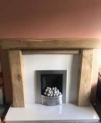 hand crafted oak beam fire surround rustic made to etsy fireplace shoe rack cupboard