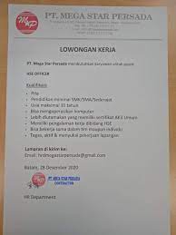 Kembali pada kesempatan ini pt. Loker Batam Pos Goreng