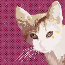 Pop tv is a slovenian generalist television channel operated by pro plus d.o.o., a subsidiary of central european media enterprises (cme), which is in turn owned by american telecommunication company at&t. Comic Style Drawing Of A Cat Over A Pop Art Retro Background Royalty Free Cliparts Vectors And Stock Illustration Image 10732339