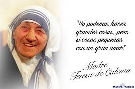 Frase De Reflexion Sobre El Activismo De Madre Teresa De Calcuta Frases De La Madre Teresa Teresa De Calcuta Frases Madre Teresa