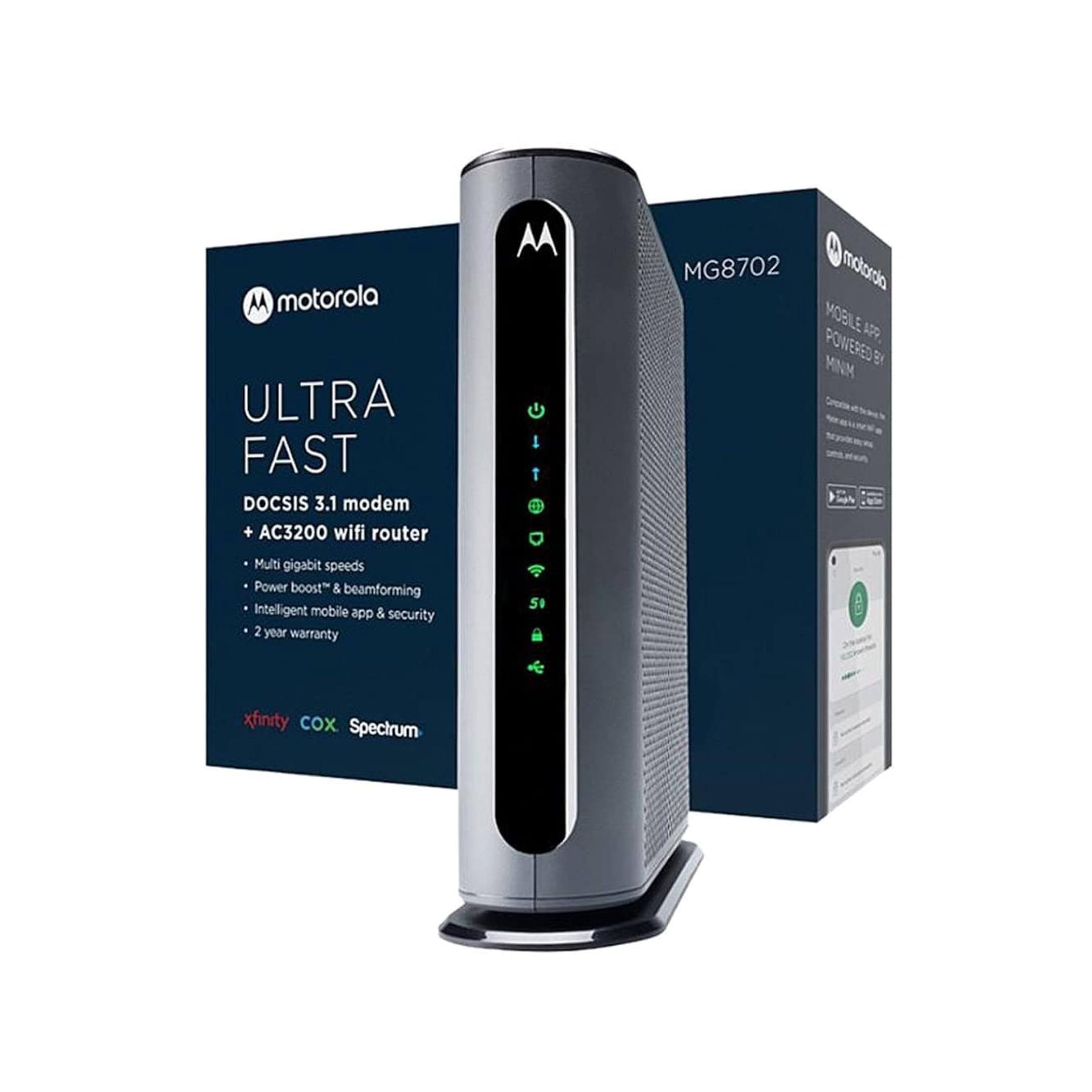 Motorola MG8702 DOCSIS 3.1 Cable Modem + Wi-Fi Router