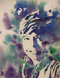 Watercolor Self Portrait Using Masking Fluid Aquarela Arte Rosto