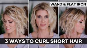 This video will teach you how to use a curling wand on short jaw length hair to create a cute and curl. Loose Beach Wave Curls 2020 Short Hair Tutorial Youtube