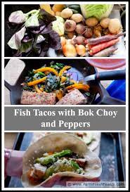 In a small bowl, mix together paprika, salt, pepper, garlic powder, red pepper flakes, oregano, and thyme. Farm Fresh Feasts Fish Tacos With Bok Choy And Peppers
