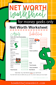 Net Worth Worksheet Discover Your Net Worth Money Management Printables Net Worth Money Printables