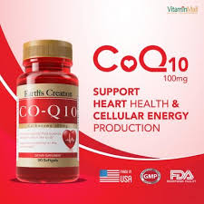 Earth S Creation Coq10 Coenzyme 100mg 30 S Softgels Coenzyme Health Supplements Cardiovascular Support