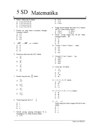 Buku guru dan buku siswa matematika sd kelas 4, 5, dan 6 kurikulum 2013 revisi terbaru 2019. Soal Olimpiade Matematika Sd Kelas 5 2019 Cara Golden