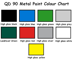 Warrior Qd90 Metal Paint Colour Chart Warrior Warehouses Ltd