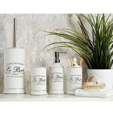 Maybe you would like to learn more about one of these? Le Bain Bathroom Accessory Set Stoneware Soap Dish Dispenser Bath Caddy Holder Ebay