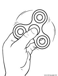 Feel free to print and color from the best 37+ fidget spinner coloring pages at getcolorings.com. Fidget Spinner With Hand Coloring Pages Printable