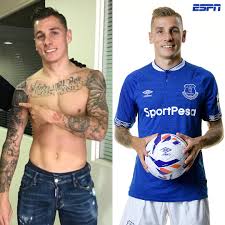 Haris seferovic, 29, isviçre sl benfica, 2017'den beri santrafor piyasa değeri: When You Realise New Everton Signing Lucas Digne Has A Quot I Never Walk Alone Quot Tattoo Across His Chest Espn Uk Scoopnest