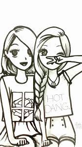 Kleurplaat kawaii bff / coloring sheet bff kawalla page 1 line 17qq com : Pin By Katrien De Troetsel On Diy C Best Friend Drawings Bff Drawings Drawings Of Friends