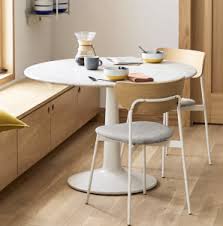 A round table usually takes up less space, but a square table can easily be pushed into a corner. The 12 Best White Round Dining Tables Chrissy Marie Blog